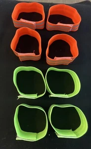 8-REVERSIBLE Reflective Bands for Arm Wrist Ankle Leg 13 X2 In NEW - Picture 1 of 1