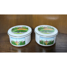 Villeroy &amp; Boch NAIF 2 candy and accessory containers, with pictures on the