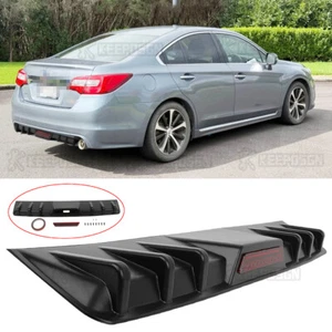 For Subaru Legacy 2010-2025 Shark Fins Wing Rear Diffuser Bumper Spoiler Lip - Picture 1 of 11