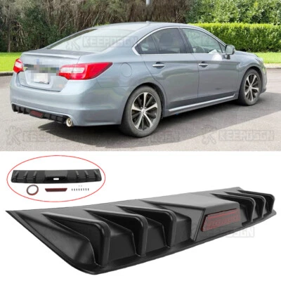 For Subaru Legacy 2010-2025 Shark Fins Wing Rear Diffuser Bumper Spoiler Lip - Image 1 of 4