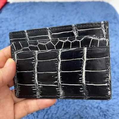 GENUINE  LEATHER SKIN CREDIT CARD HOLDER/ WALLET CARD HOLDER FOR MEN - Image 1 of 4