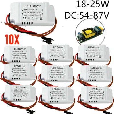 10PCS Led Driver Transformer 90V  Power Supply 300 mA DC 25W New - Image 1 of 4