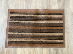 Alfombrilla de puerta retro vintage años 70 patrón de la vieja escuela interior/exterior 18 1/4 x 26 1/2 - Imagen 1 de 1