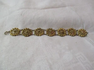 Antique gold plated Filigree Bracelet - Picture 1 of 4