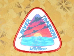 👀🕹 ~ Atari Video Game Vintage 80's Activision Award Patch - River Raiders ~ - Picture 1 of 3