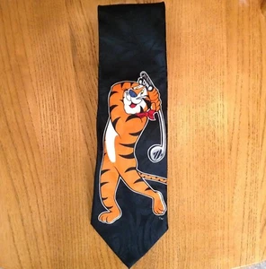 Men's Neck Golf Tie Tony the Tiger Kellogg Collection Black  56" x 4" - Picture 1 of 2
