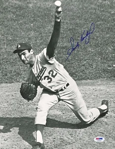 SANDY KOUFAX SIGNED 11x14 PSA DNA I09509 DODGERS HOF - Picture 1 of 2
