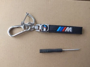 New Key fob w/leather strap black, with M3 markings Free Ship - Bild 1 von 5
