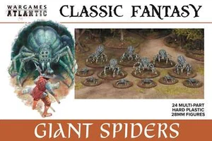 Wargames Atlantic 'Classic Fantasy Giant Spiders (12 Lg, 12 Sm)' 28mm Figures - Picture 1 of 6