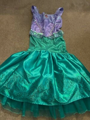 Disney Little Mermaid Dress Costume Girls Size 4-6 - Image 1 of 3