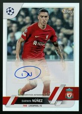2022/23 Topps UEFA Club Comp. Soccer Foil Autograph Darwin Nunez No. A-DN (JE15)