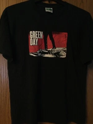 Green Day - “Boulevard Of Broken Dreams” - Black - L -Cracking On Front Graphics - Image 1 of 4