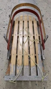 LL Bean Kids Wooden Pull Sled Vintage - Picture 1 of 4