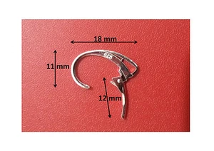 925 Stamped Silver Leverback Jewellery Hooks - Picture 1 of 14