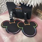 Disney Pride Luggage Tags, Suitcase Collection Mickey Mouse Rainbow Black NWT