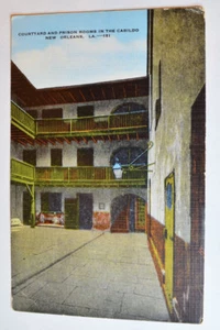 Louisiana LA News Orleans Cabildo Courtyard Prison Rooms Postcard Old Vintage - Picture 1 of 2