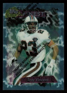 1995 Finest #187 Troy Vincent Miami Dolphins Football Card - Picture 1 of 2