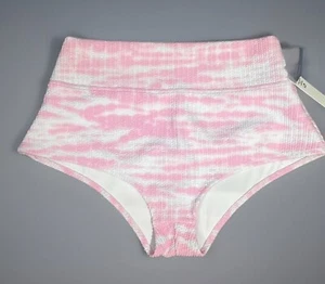 Badeanzughose mit hohem Bund von PINK by Victoria's Secret Pink & Weiß XL NEU - Bild 1 von 4