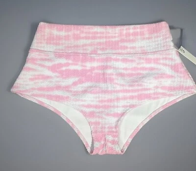 High-waisted Swimsuit Bottom from PINK by Victoria's Secret Pink & White XL New - Image 1 of 4