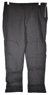 Pantalones para mujer Harlowe & Graham negros con cremallera lateral talla mediana nuevos con etiquetas Foto 1 de 4