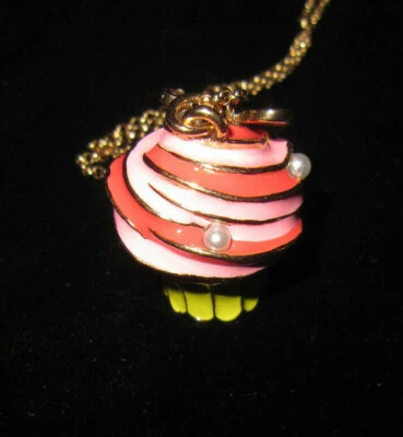 BETSEY JOHNSON TROLL CUPCAKE NECKLACE WITH CANDY INSIDE  - Image 1 of 4