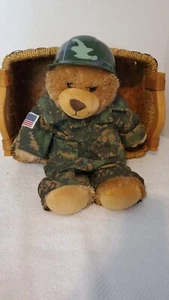 BAB, Camo Bear w/Military Outfit, Helmet, 16", 2015 - Picture 1 of 5
