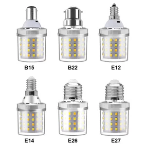 9W LED Mais Licht Glühbirne E27 E14 B22 220V Lampe Flimmerfrei Lighting B15 240V - Bild 1 von 8