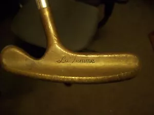 Vintage Acushnet Bullseye Putter La Femme progettato da John Reuter impugnatura in pelle - Foto 1 di 9