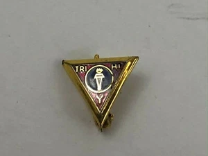 Vintage Official YMCA Tri Hi Y Lapel Pin Small Tie Tac K3 - Picture 1 of 7
