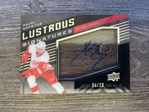 2014-15 UD Black Pavel Datsyuk Black Lustrous Signatures /99 #BS-PD - Picture 1 of 2