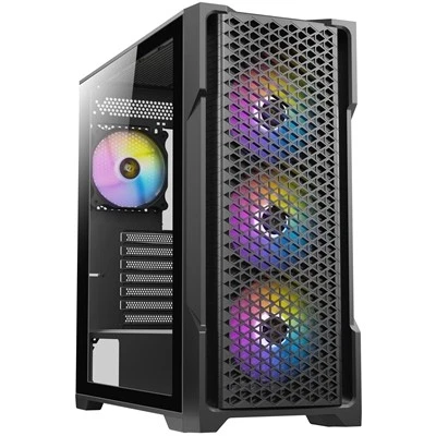 Antec Ax90 Case Black Mid Tower 1 X Usb 3.0 / 2 X Usb 2.0 Tempered Glass Side Wi - Image 1 of 1
