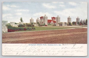 Eingang Swope Park Kansas City Missouri MO 1907 Postkarte - Bild 1 von 2