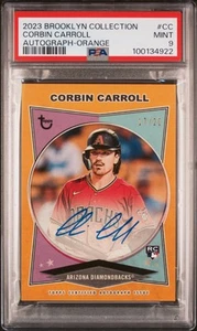 2023 Brooklyn Corbin Carroll #CC Orange RC Auto 17/20 PSA 9 MINT Dbacks - Bild 1 von 2