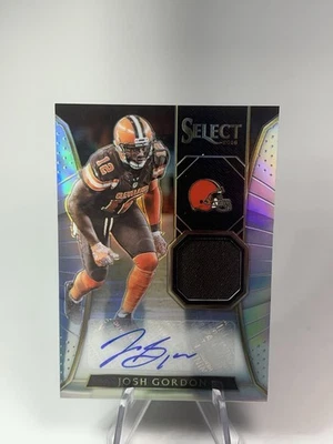 JOSH GORDON 2016 SELECT Patch Auto /49 Jersey Relic - Image 1 of 2