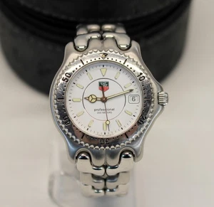 💥TAG Heuer SEL Professional WG1112-K0 200M WHITE DIAL Quartz 37mm Watch💥 - Picture 1 of 12