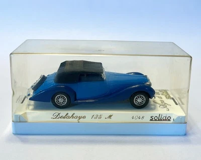 Винтаж 1980-е Solido Age D'or 1939 Delahaye 135 M (от Figoni Falaschi), No4048 - Изображение 1 из 4