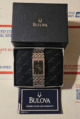 Bulova Men's 96D11 Diamond Stainless Steel Waterproof Wristwatch ⌚️  - Image 1 of 4