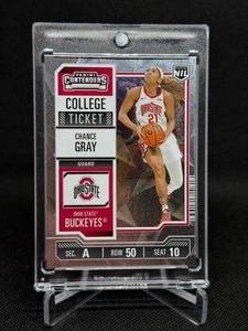 Boleto universitario estatal de Ohio CHANCE GRAY 2024 NIL placa de diamante #25 - Imagen 1 de 2