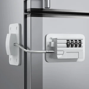 Refrigerator Lock - Upgraded Combination Lock for Upright Freezer, Child Safety - Picture 1 of 12