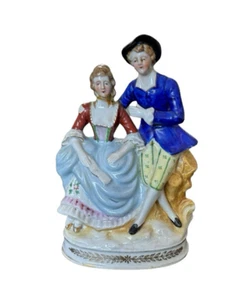 Porzellan Paar Mann und Frau sitzend Made in Japan - Bild 1 von 11