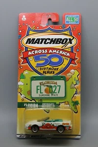 MATCHBOX ACROSS AMERICA FLORIDA CHEVROLET CAMARO SS CONVERTIBLE FROM 2001 NOC - Imagen 1 de 3