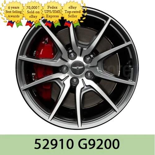 Conjunto de rueda delantera de 19" OEM 52910G9200 sin tarifas en EE. UU.) para Hyundai Genesis G70 Foto 1 de 1