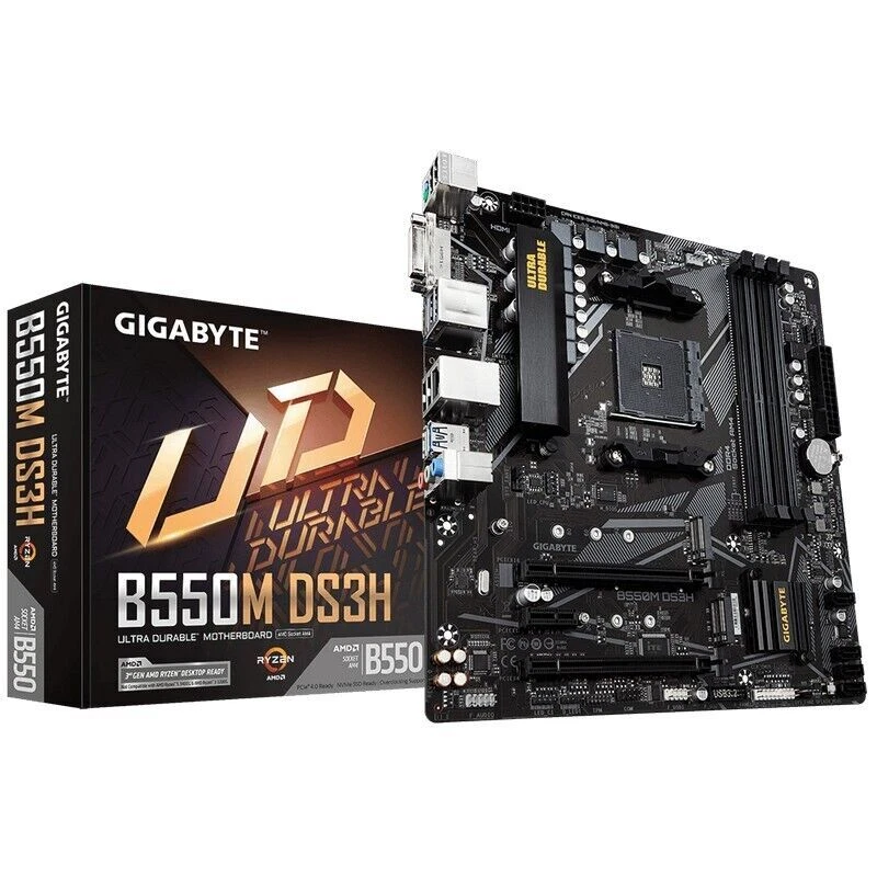 NEU & OVP Gigabyte B550M DS3H Mainboard | Neu | Händler - Bild 1 von 1