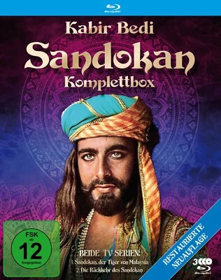 Sandokan - Komplettbox: Restored Version: Alle 10 Teile - Kabir Bedi [3 Blu-ray] - Bild 1 von 4