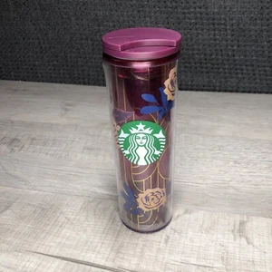 Vaso Starbucks EDICIÓN LIMITADA Rosa Azul Ciruela Oro Otoño 2020 - Imagen 1 de 9
