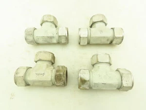 Swagelok S-1610-3 Union Tee Steel Compression Fitting 1" Tube LOT OF 4 - Picture 1 of 7