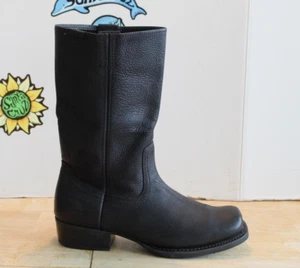 Harley Davidson Dartner Black Leather Pull on Riding Boots 91427. US Size 11 D . - Picture 1 of 13