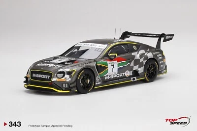 BENTLEY CONTINENTAL GT3 NO.7 GT CHALLENGE KYALAMI M-SPORT - TOPSPEED TS0343 1/18 - Image 1 of 3