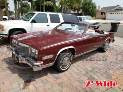 para: Cadillac Eldorado 1979-1985 guardabarros de acero inoxidable rueda bien labio arco moldura 4 piezas 2" Foto 1 de 4