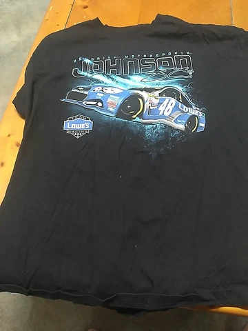 Nascar #48 Jimmie Johnson double Sided Graphic T-shirt Mens 2XL  Lowe’s Cover